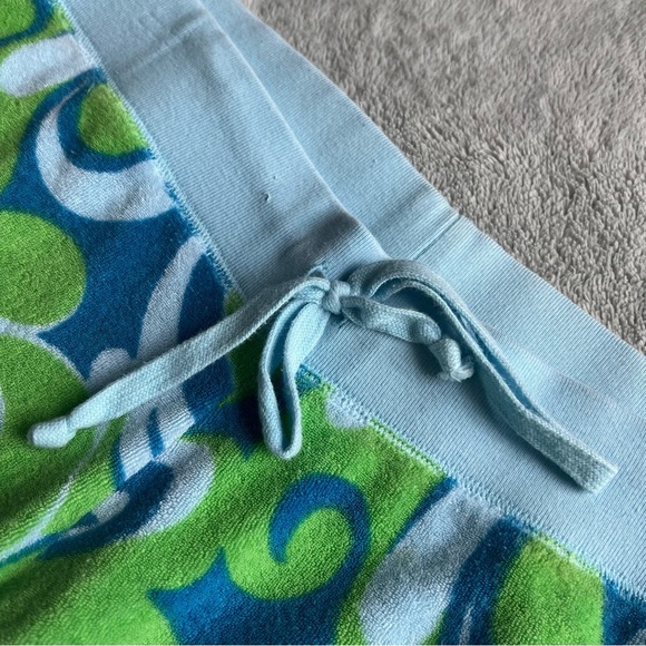 PINK Victoria's Secret Vintage Y2K Retro Hippie Paisley Swirl Terry Towel Pants - Picture 6 of 14